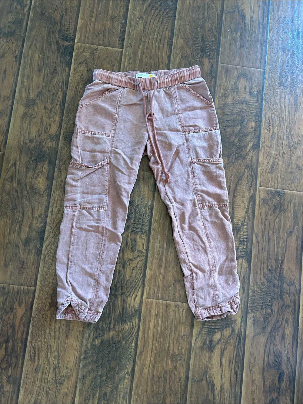 C&C California Dusty Rose Cargo Jogger Pants